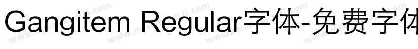 Gangitem Regular字体字体转换